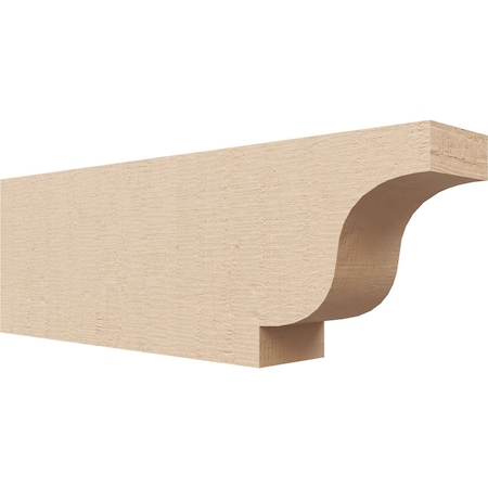 Ekena Millwork 2in. W x 4in. H x 12in. L Newport Woodgrain TimberThane Rafter Tail, Primed Tan RFTUR02X04X12NEWRCPR